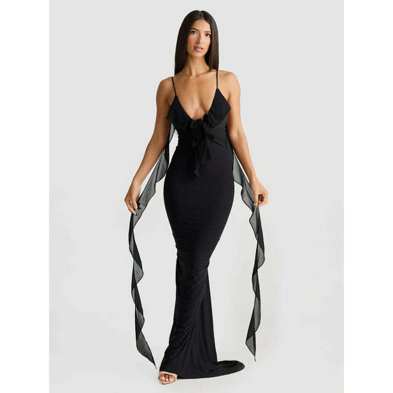 backless-v-neck-fishtail-evening-dresssmiling-maria---everything-for-women-34679689