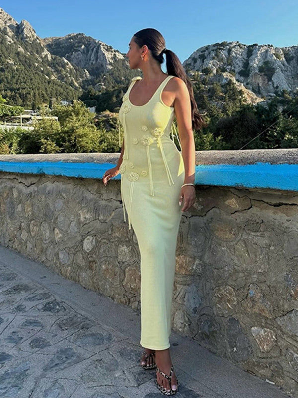 Knitted Beach Cover-Up Dress – Lightweight, Flowy & Sun Protective