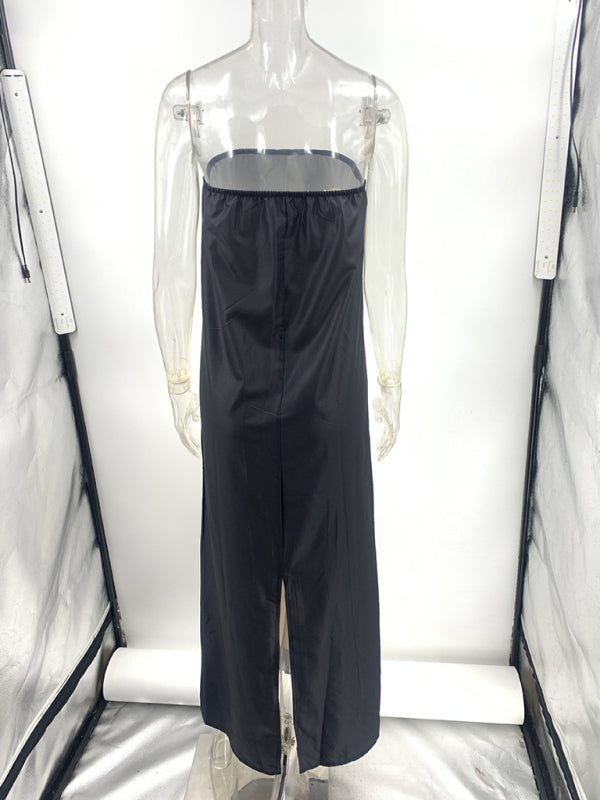 Seljata Slim-fit Varrukateta Midi Kleit – Mähk Rind & Trükitud Disain