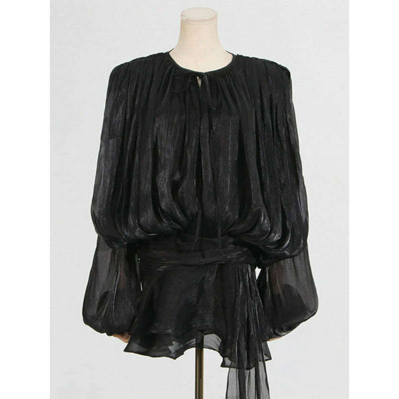 hollow-pleated-ribbon-dress---romantic-midi-style-with-elegant-pleatssmiling-maria---everything-for-women-34647466