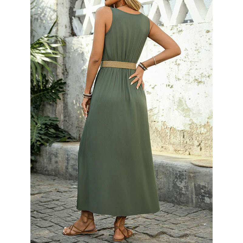 sleeveless-solid-midi-dress-with-side-slitsmiling-maria---everything-for-women-34646307