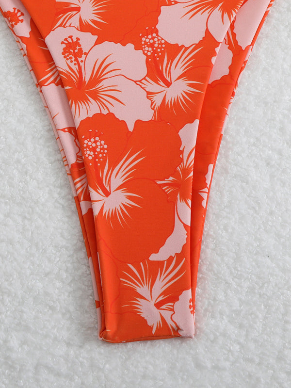 Floral Halterneck Bikini Set – High Elasticity & Sexy Fit