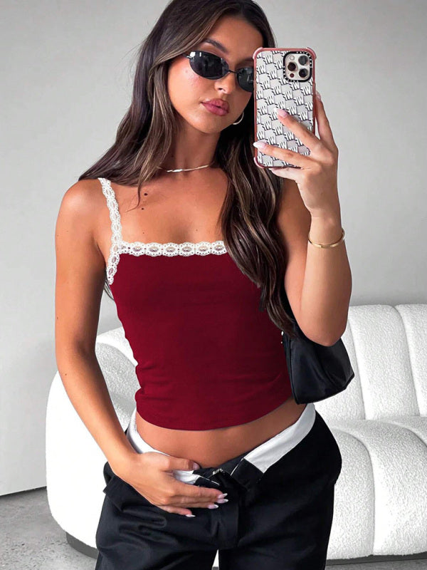 Camisole Lace Cropped Top