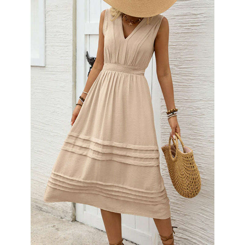 sleeveless-v-neck-midi-dress-with-elastic-waist-–-cracker-khakismiling-maria---everything-for-women-34644877