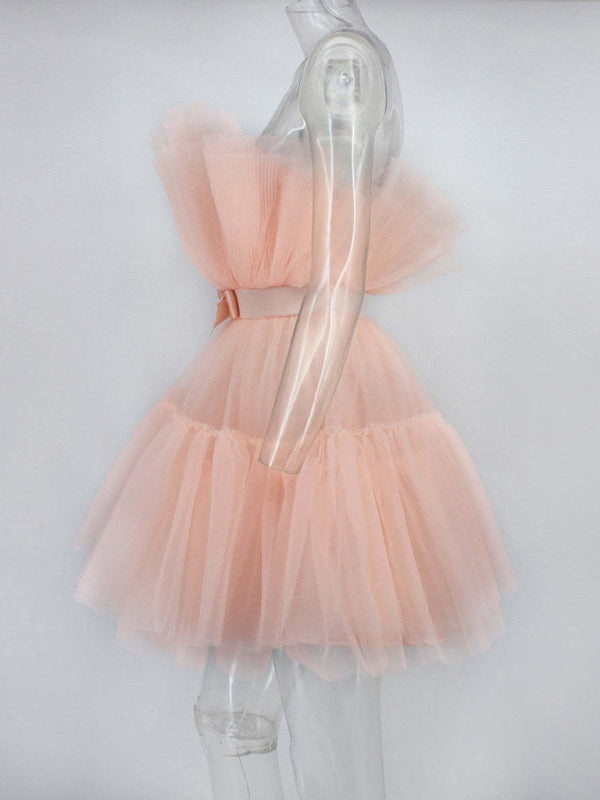 Romantic Tulle Bow Dress