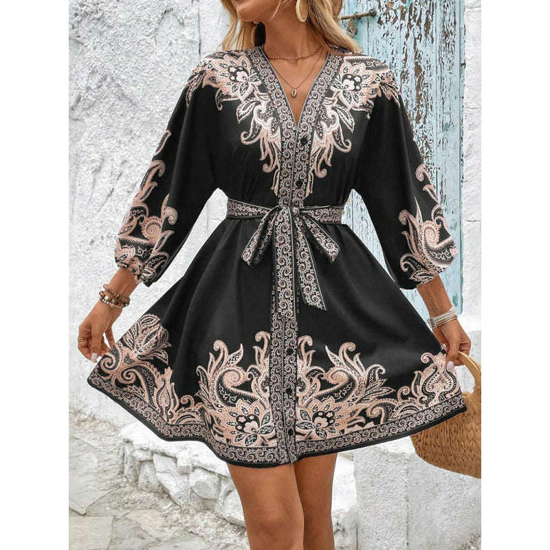 floral-v-neck-tie-waist-midi-dress-–-34-sleeves-woven-polyestersmiling-maria---everything-for-women-34645375