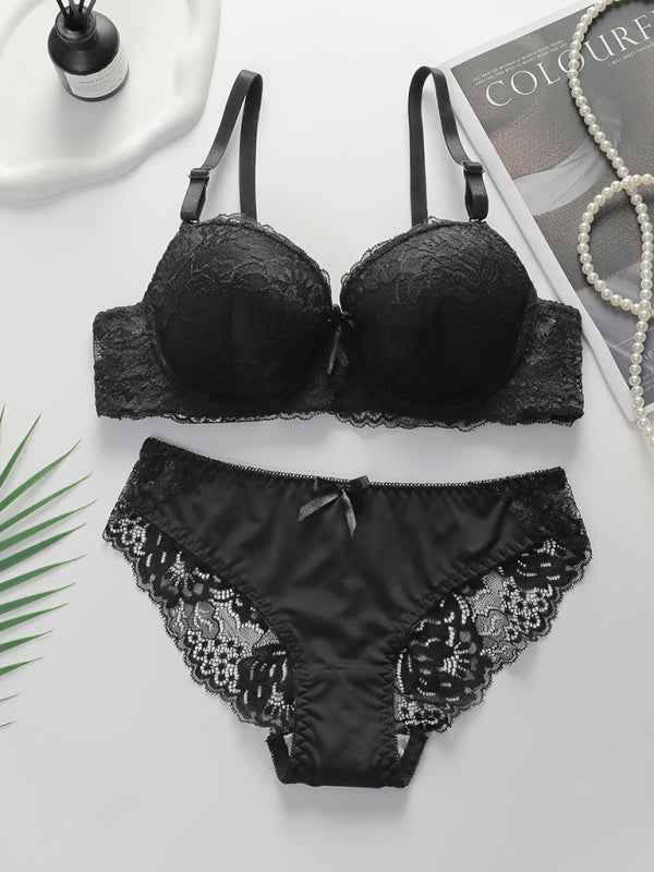 Lace Bra and Panty Set – Sexy Lingerie with High Stretch & Elegant Design