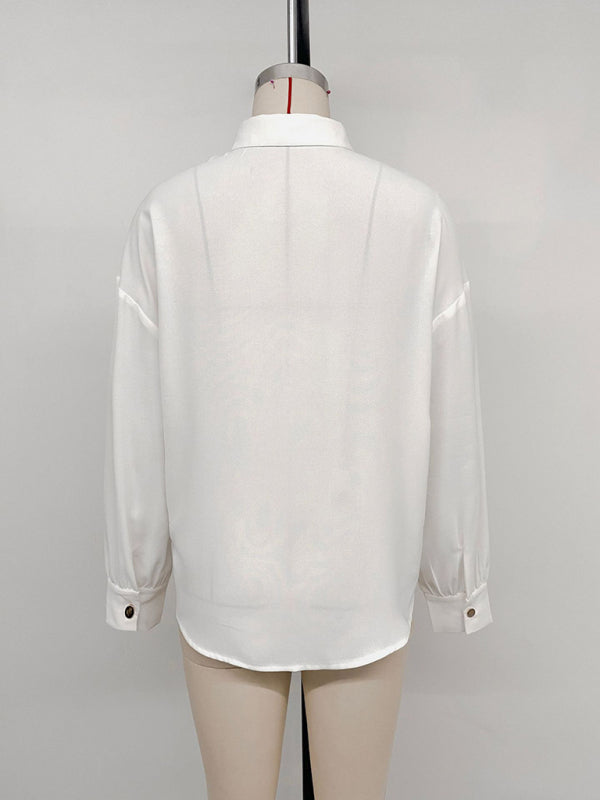 Women's Long Sleeve Sequin Shirt