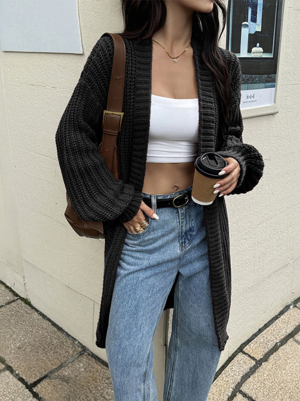 Gebreide jas van wolmix trui