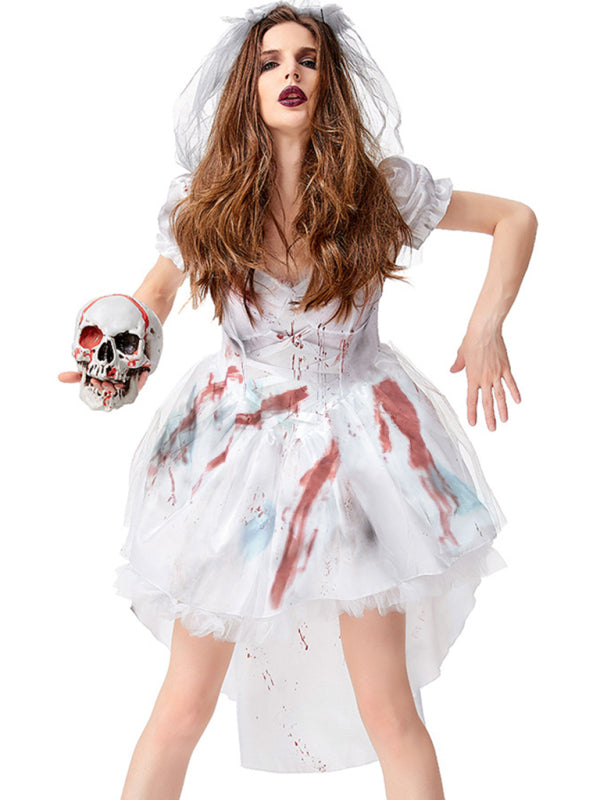 Vampire Bride Halloween Costume - Bloodstained Dress