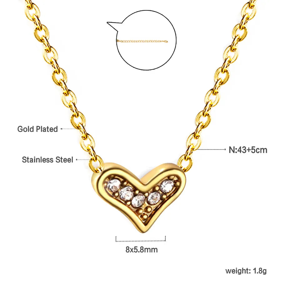 Gold Plated Star Butterfly Heart Pendant Necklace NE2C1002G