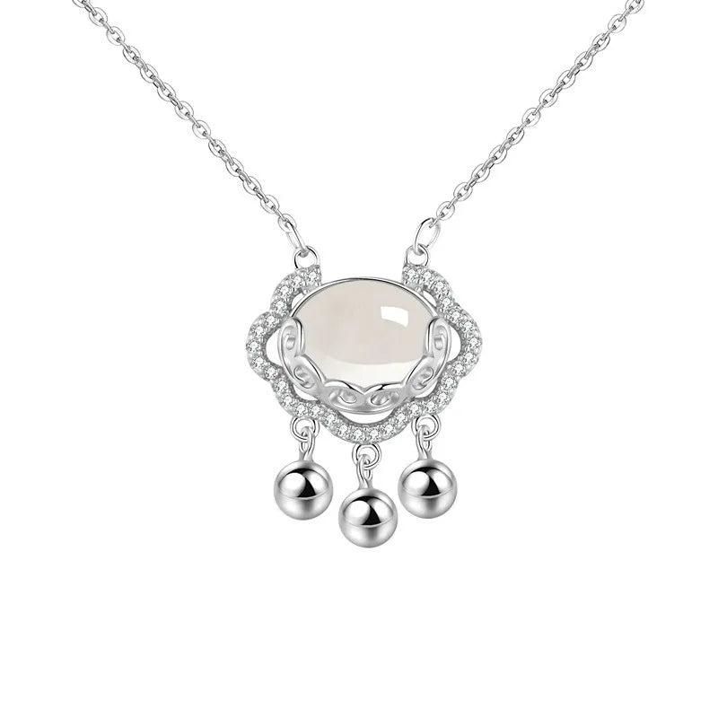 Sterling Silver Lucky Cloud Pendant Necklace