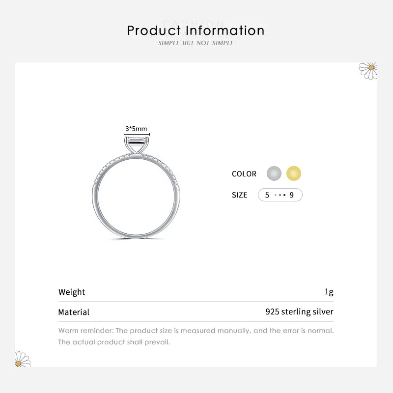 925 Sterling Silver Crown Bow Zircon Ring