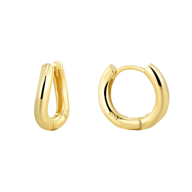 925 Sterling Silver Geometric Earrings