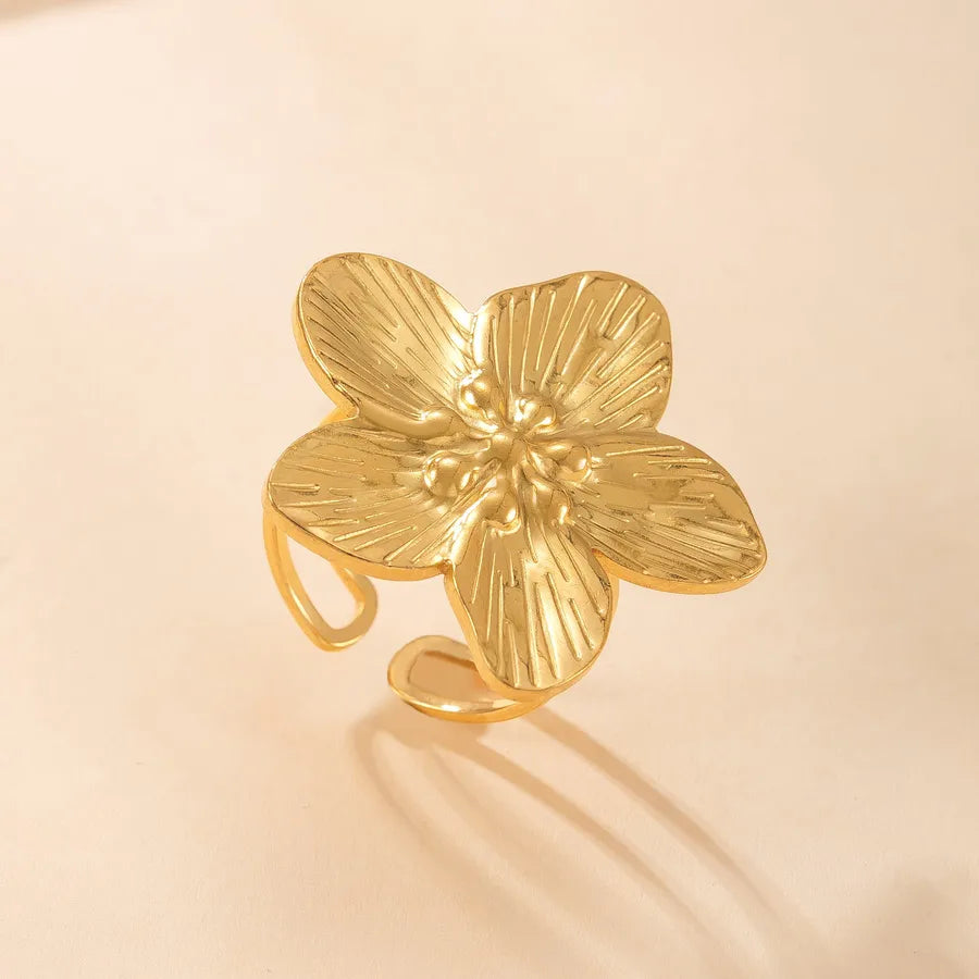 Geometric Stainless Steel Open Ring Average Size YYJZ426