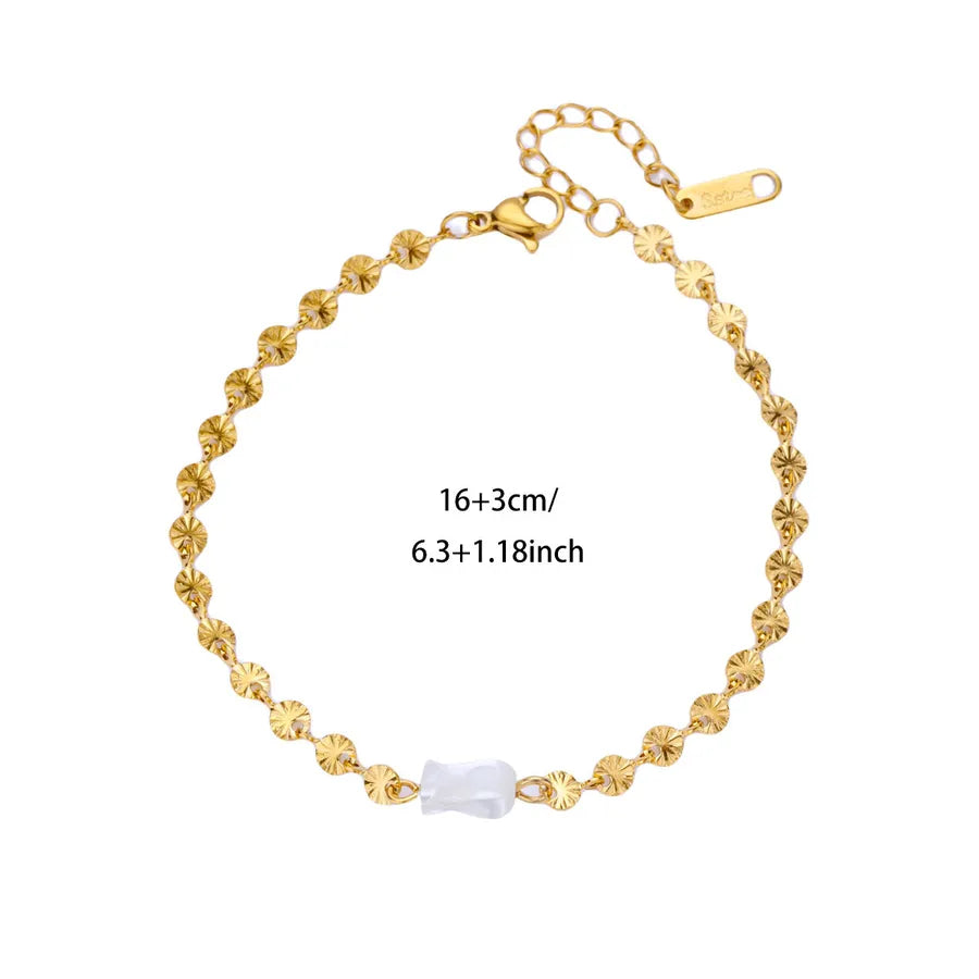Gold Devil's Eye Pearl Bracelet for Women 2