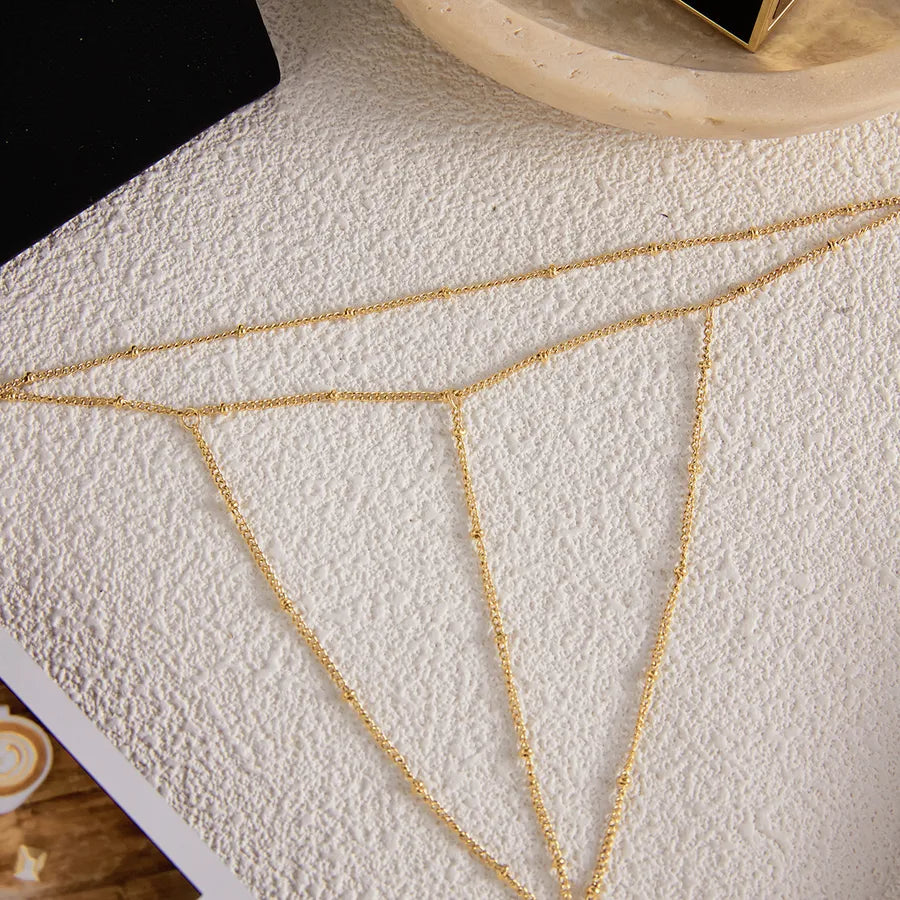 18K Gold Plated Stainless Steel Finger Chain Bracelet