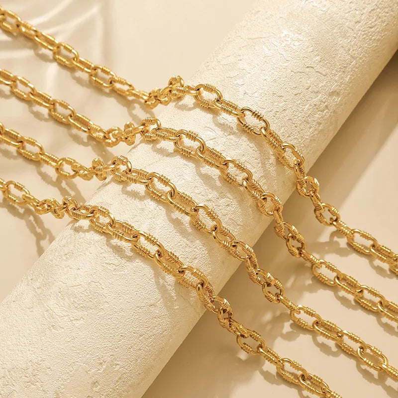 Gold Stainless Steel Chain Necklace