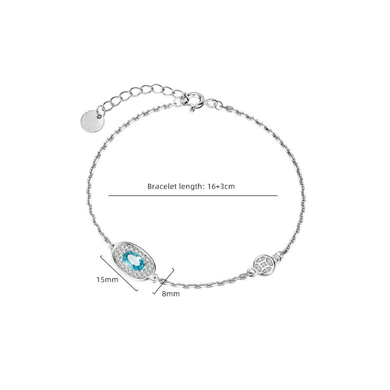 Elegant 925 Sterling Silver Geometric Bracelet