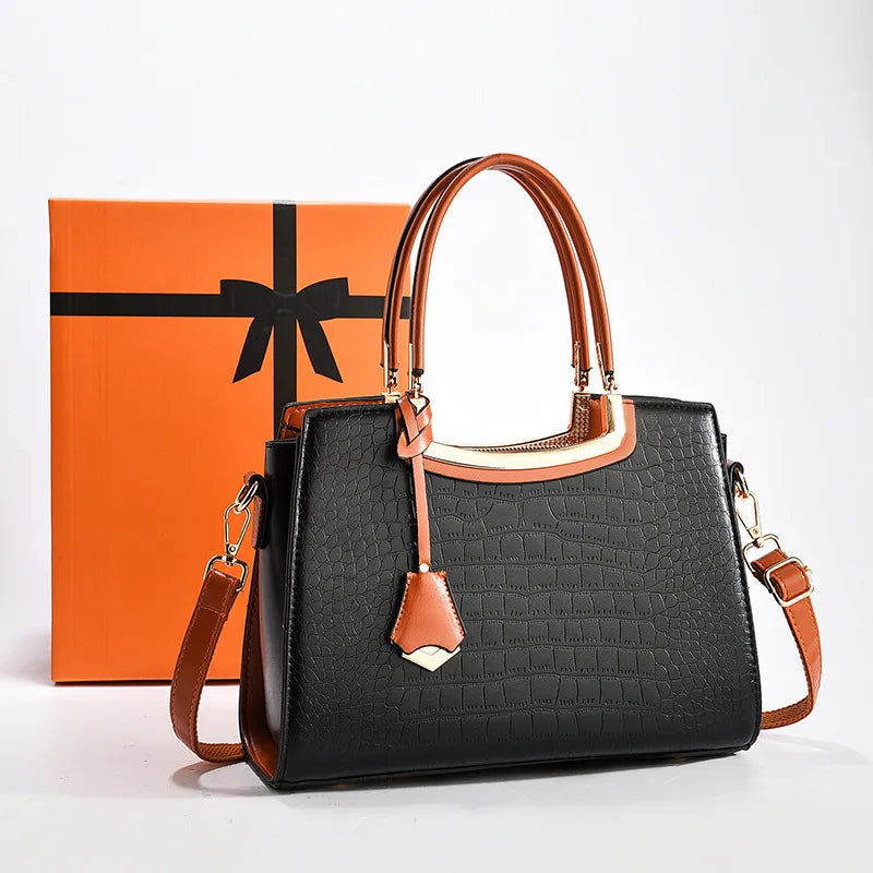 Elegant Business Tote Bag for Women Black