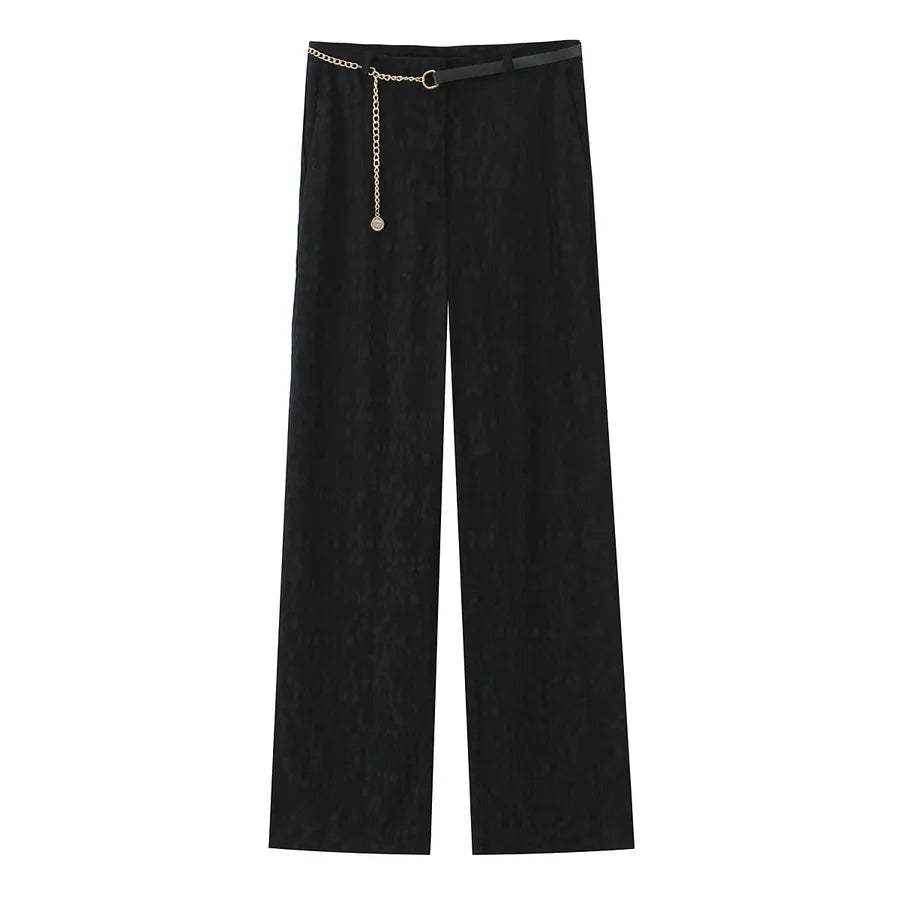 Women's Embroidered Blazer & Pants Set Pants