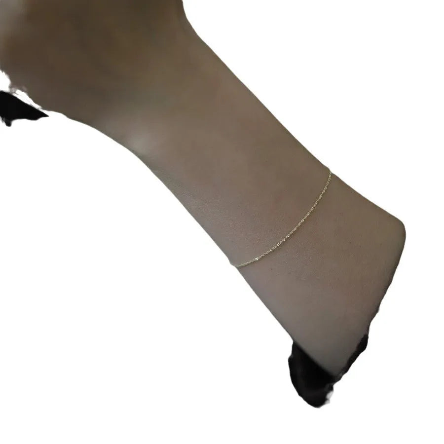 925 Silver Gold-Plated Twisted Chain Bracelet