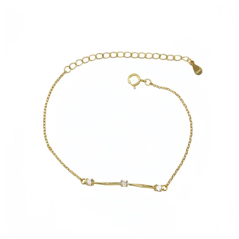 14K Gold Plated Sterling Silver Mobius Bracelet