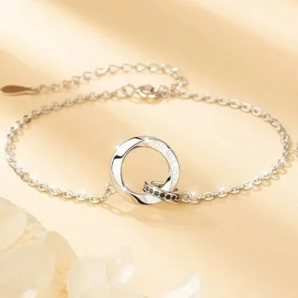 Sterling Silver Mobius Couple's Bracelet Men's