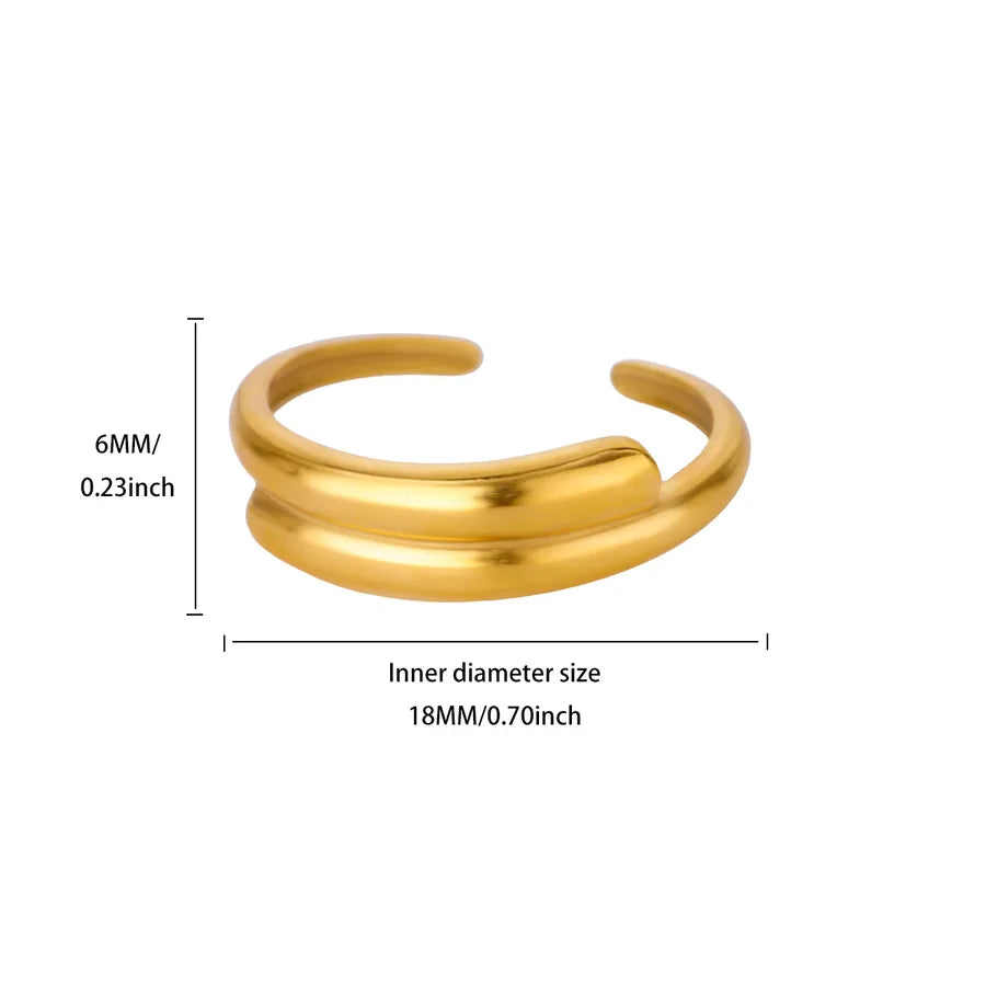18K Gold Floral Open Ring for Women JZ8213G