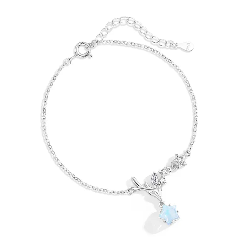 Sterling Silver Deer Antler Bracelet