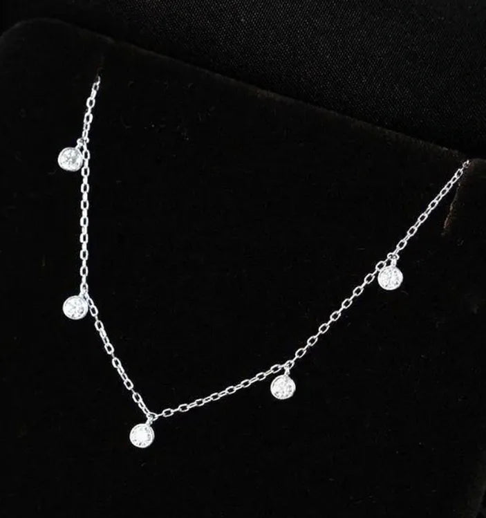 18K Gold Plated Sterling Silver Geometric Bracelet Platinum (hanging Type) 925 Silver