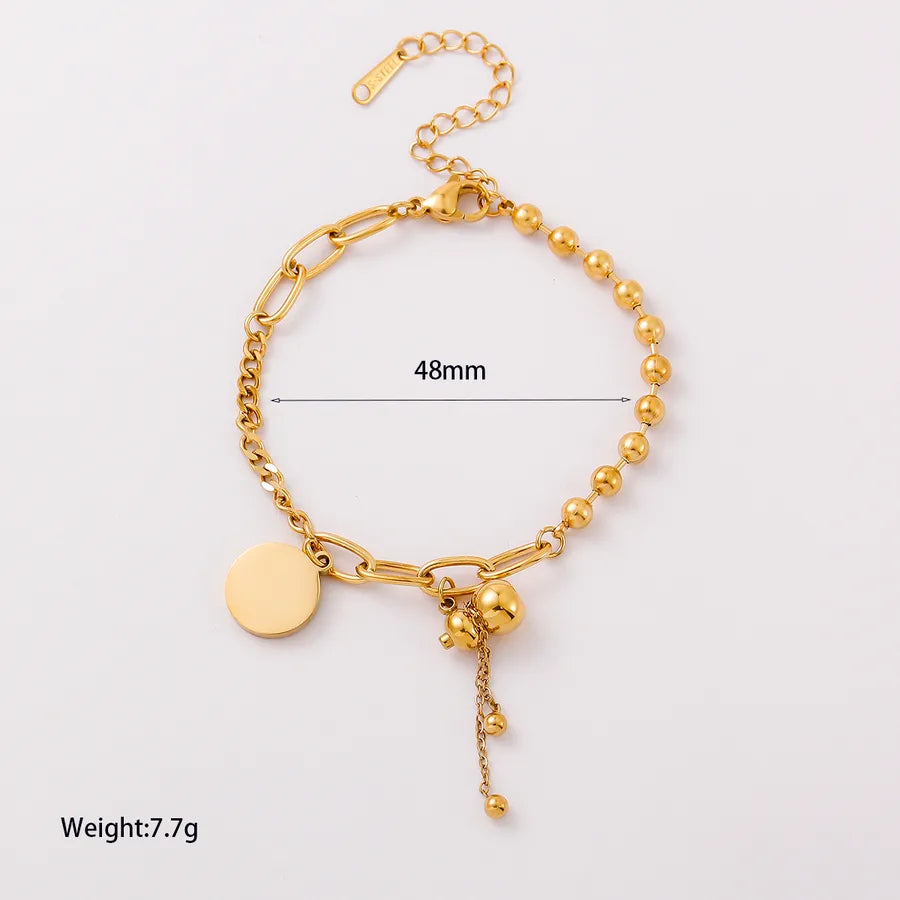 18K Gold Plated Heart Shell Wheat Bracelet YM5195