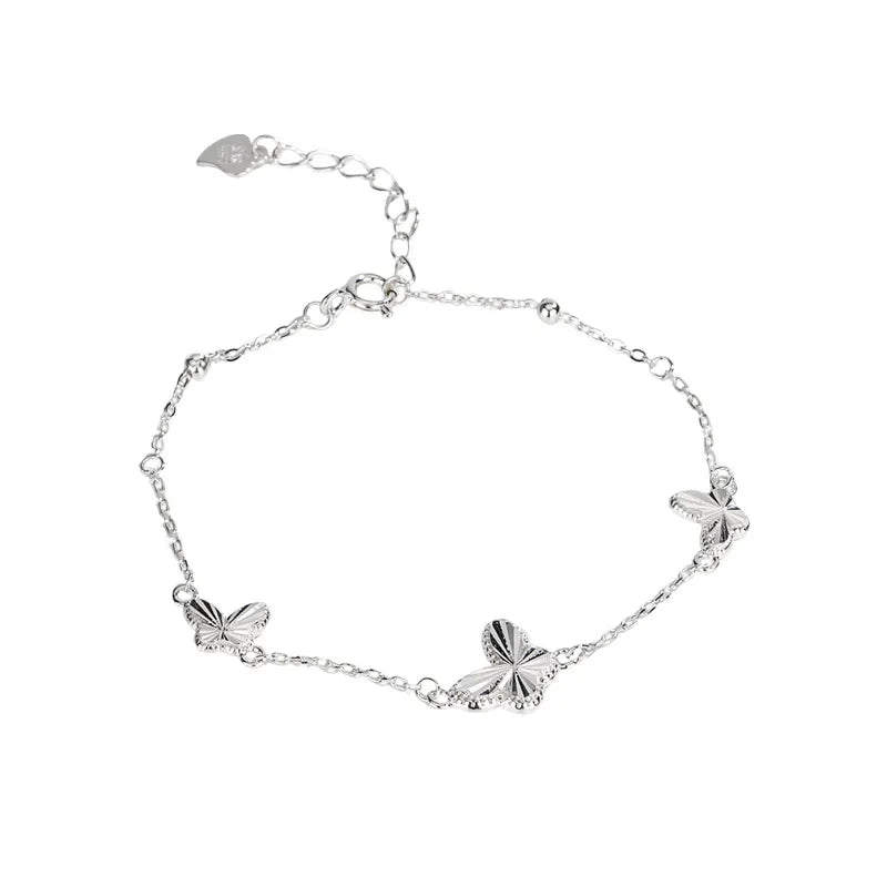 Sterling Silver Butterfly Bracelet for Women