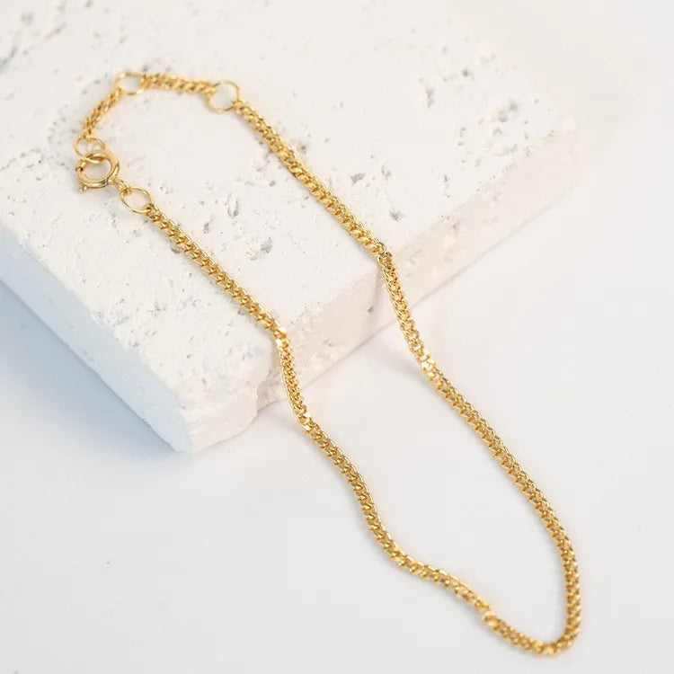 18K Gold Plated S925 Stackable Denim Bracelet