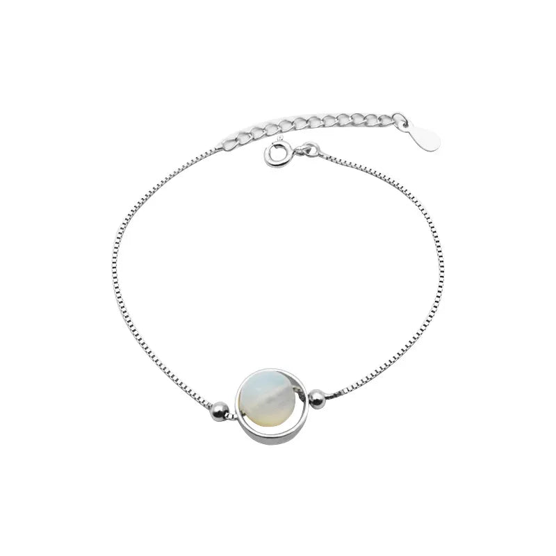 Sterling Silver Moonstone Bracelet for Women