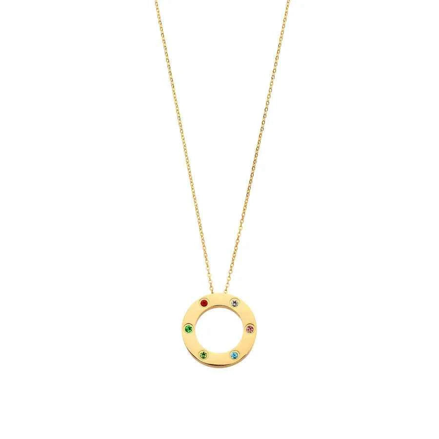 18K Gold Star Pendant Necklace for Women