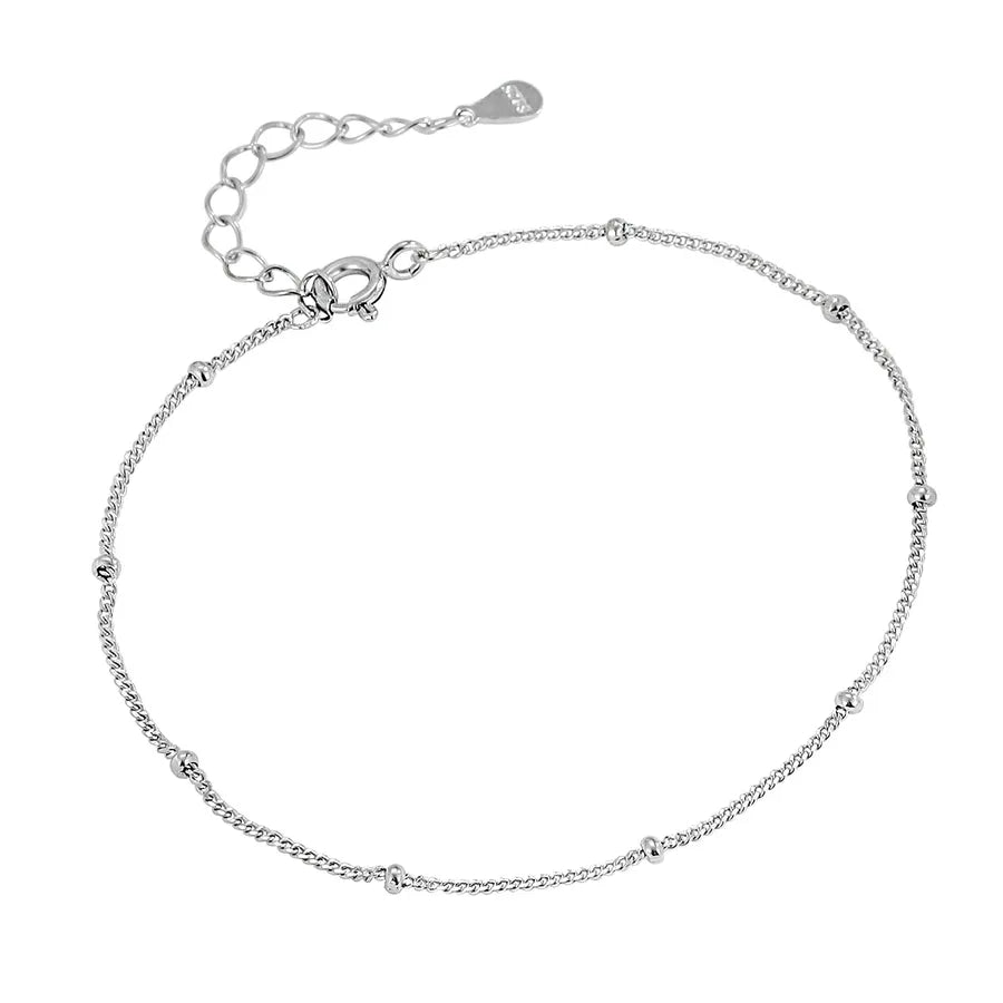 Sterling Silver Heart Chain Bracelet