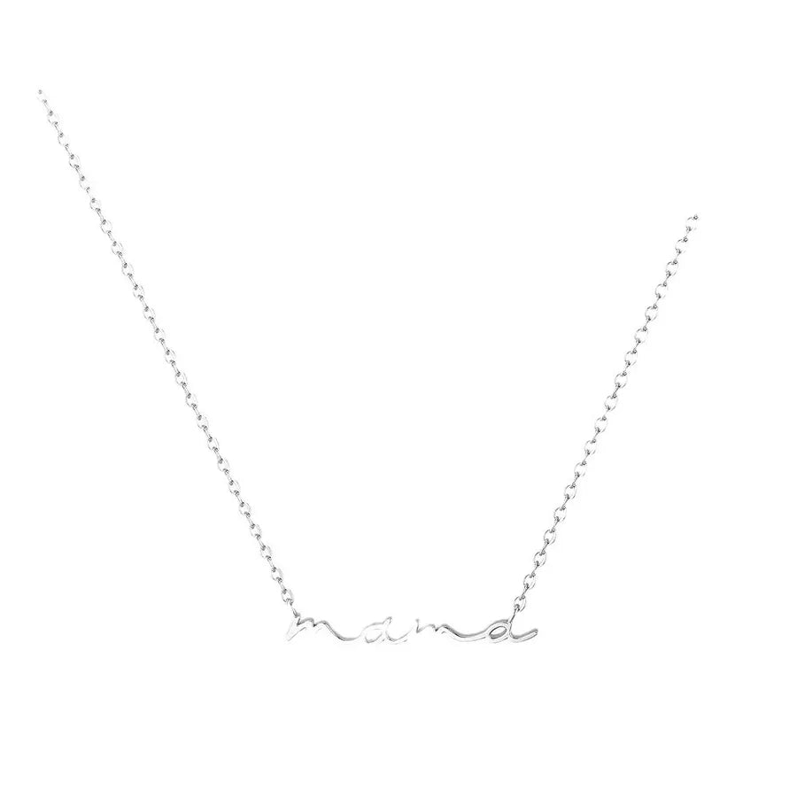 Elegant S925 Sterling Silver Letter Necklace