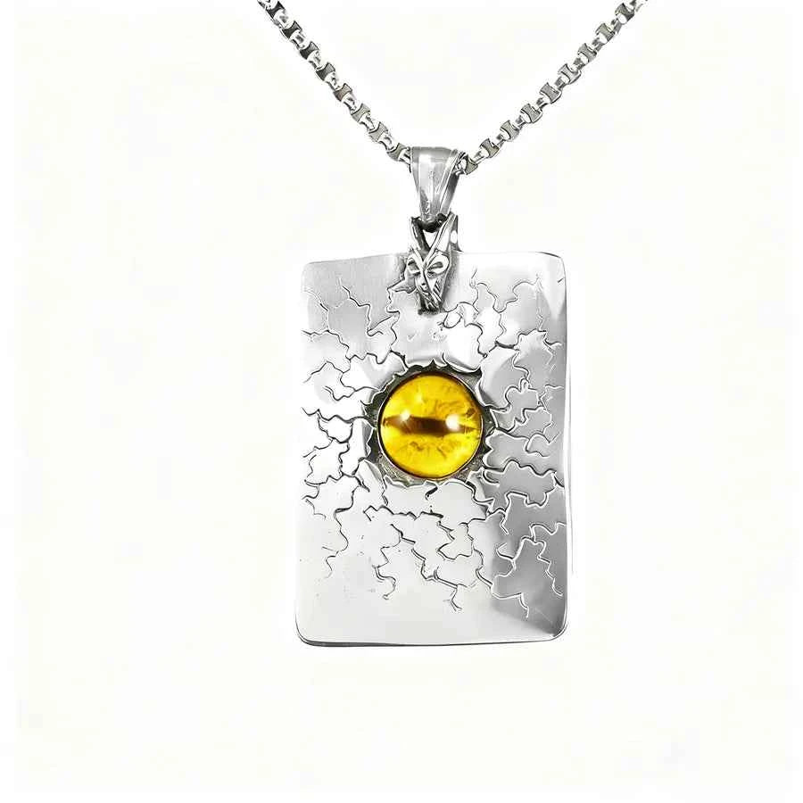 Men's Retro Eagle Pendant Necklace - Stainless Steel