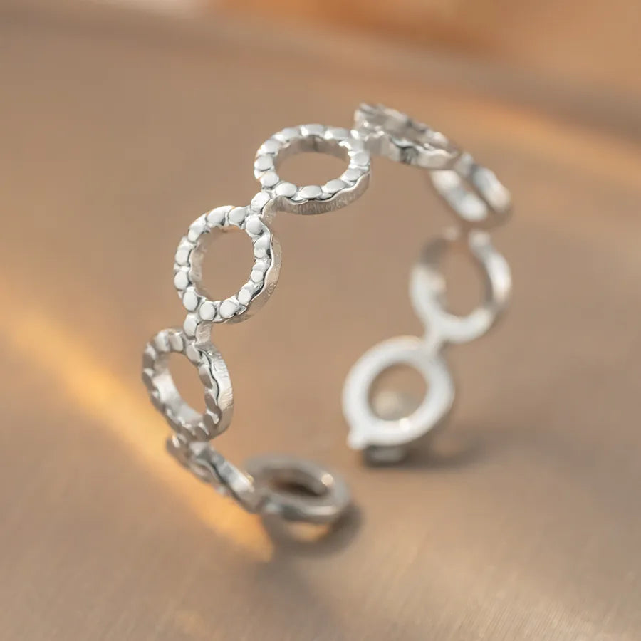 Titanium Steel Geometric Open Ring K404 Steel Color Ring Open