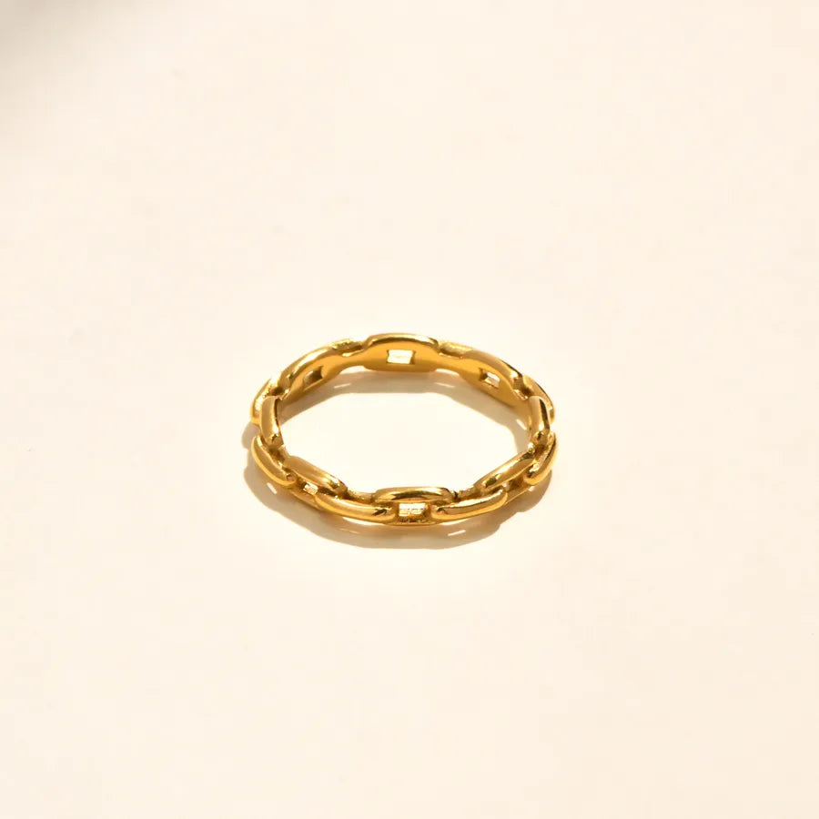 18K Gold Butterfly Knot Titanium Ring 5773101