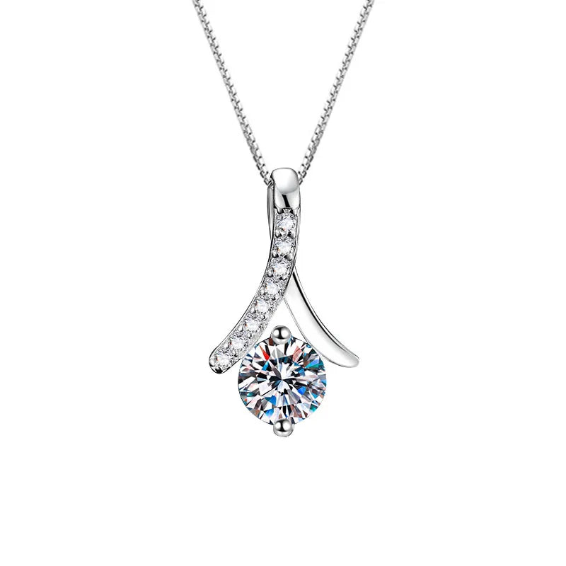 S925 Moissanite Pendant Necklace for Women
