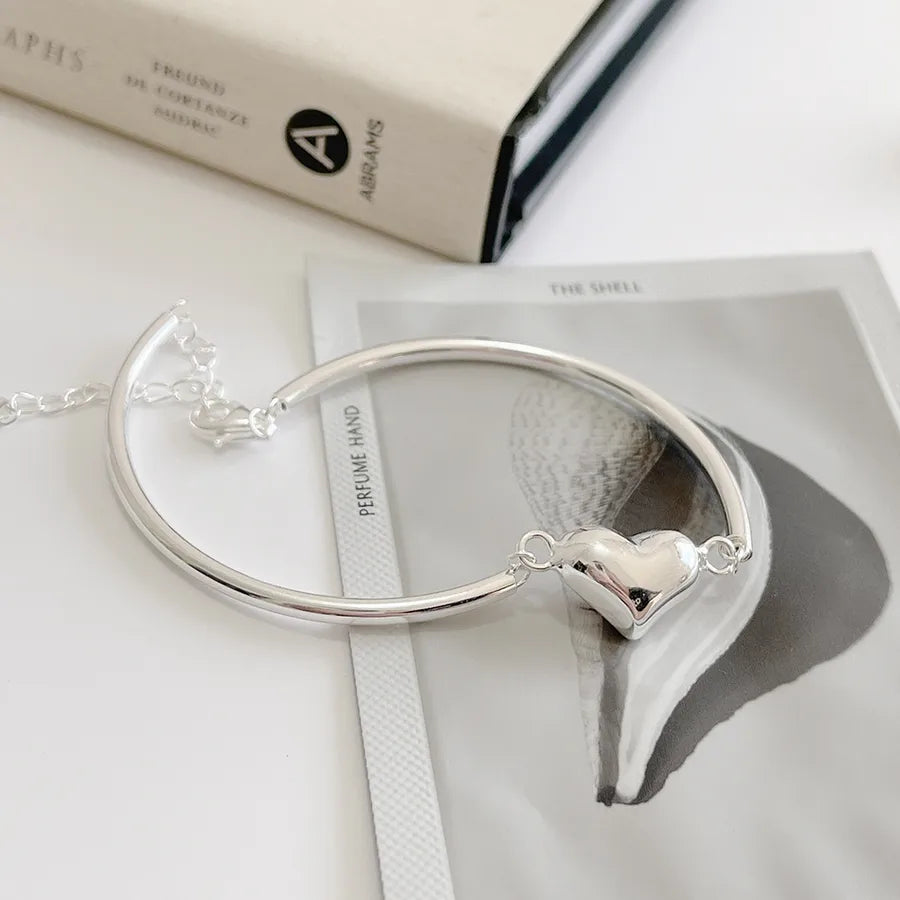 Sterling Silver Heart Bracelet for Women