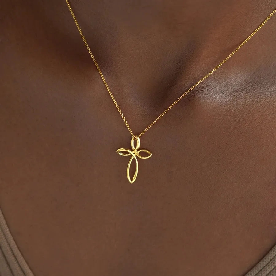 S925 Sterling Silver Angel Hand Necklace for Women