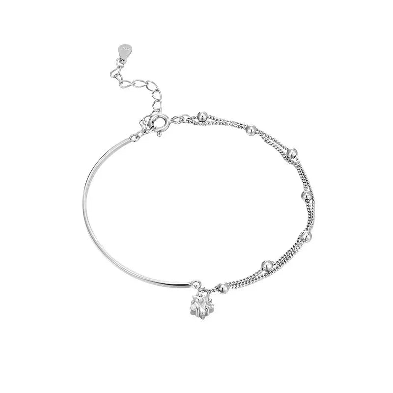 925 Sterling Silver Star Charm Bracelet