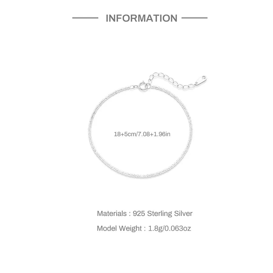 Sterling Silver Starry Sky Anklet