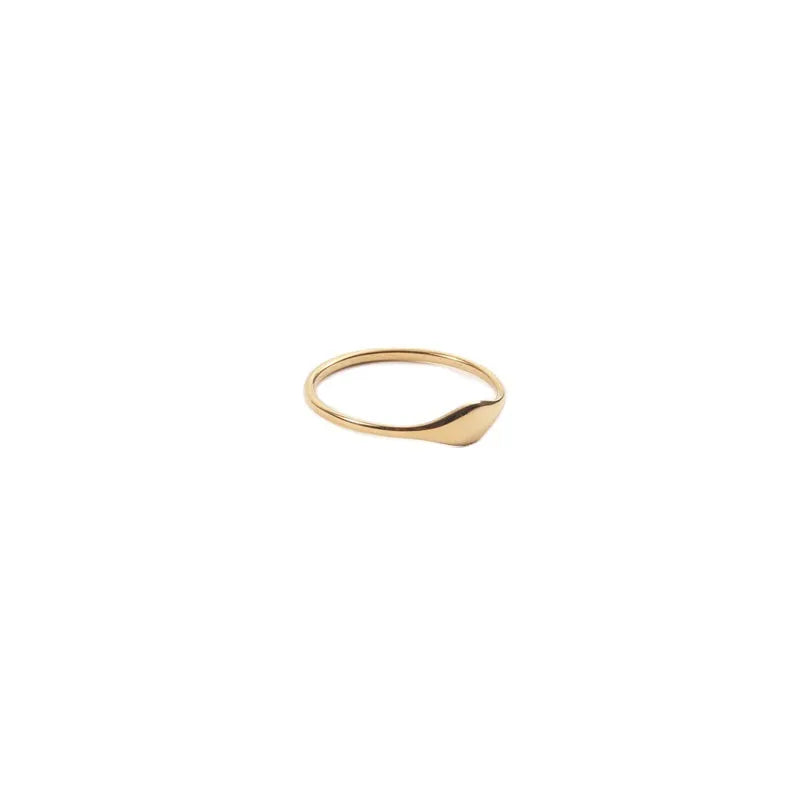 Minimalist Geometric Titanium Steel Ring
