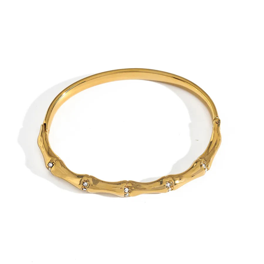 18K Gold Plated Geometric Zircon Bracelet