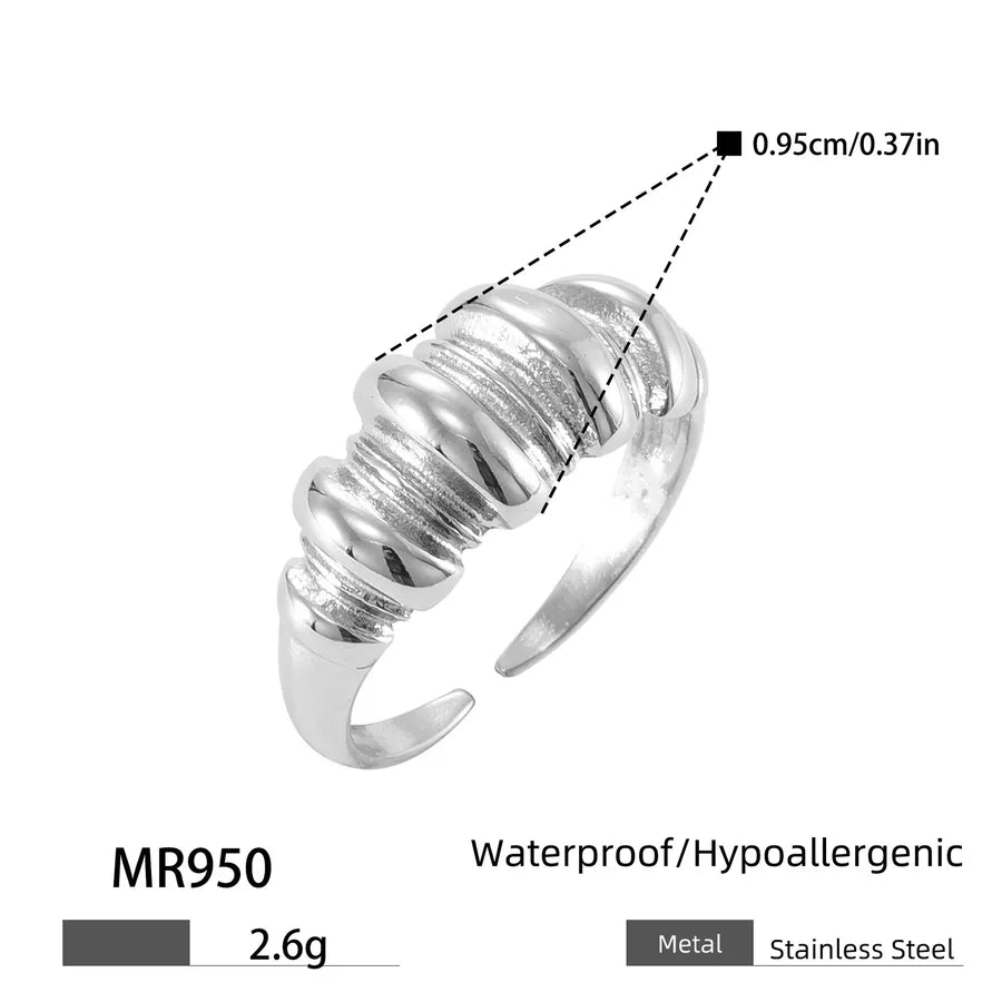 Minimalist Titanium Croissant Ring