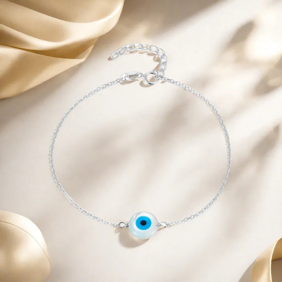 Sterling Silver Devil Eye Bracelet for Women